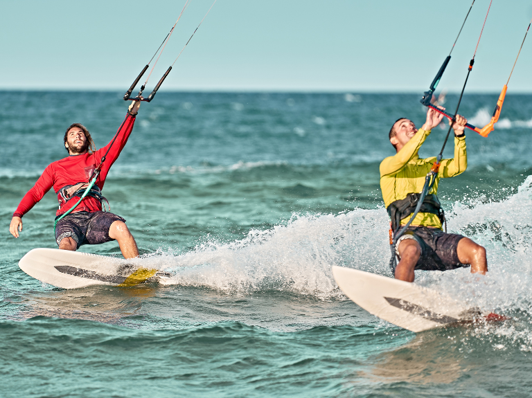 kitesurfing