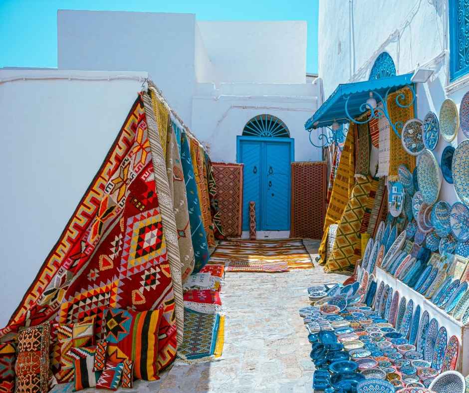 Landscape of Sidi Bousaid Market