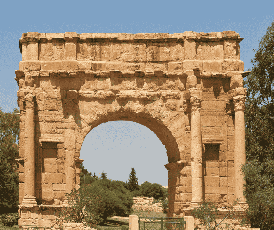 Tunisia: Diocletian's Arch near Kairouan (Kairwan)