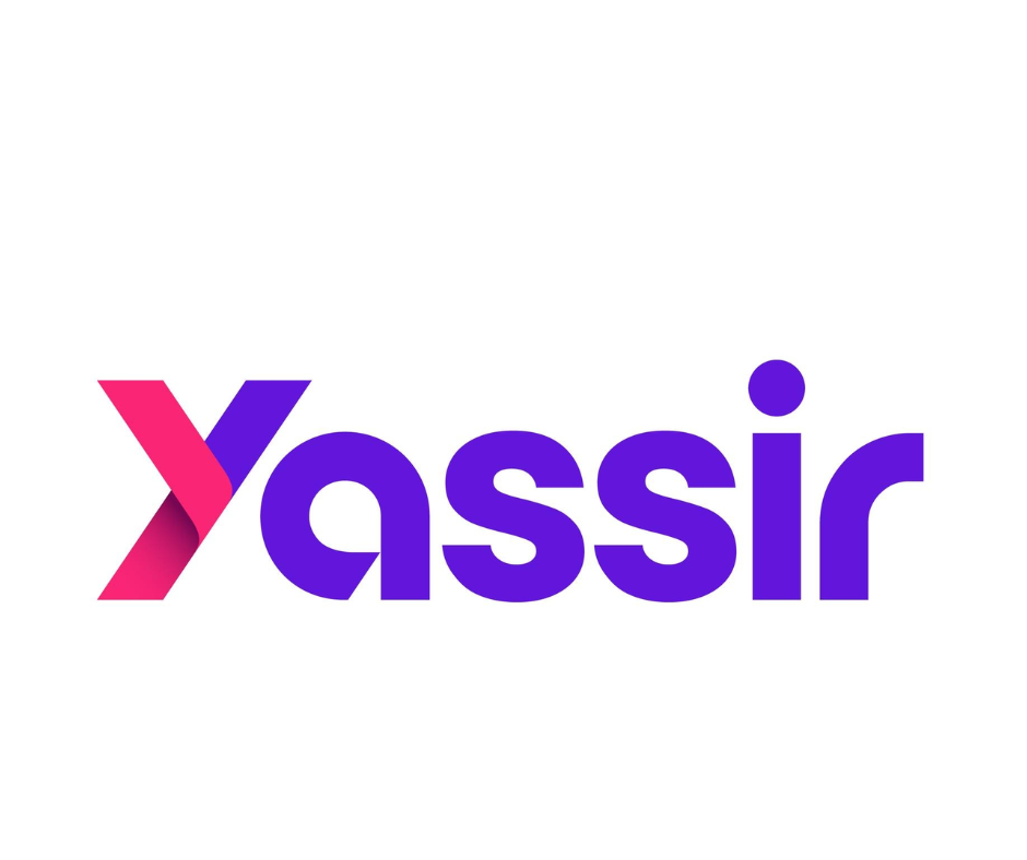 Yassir ride-hailing app logo in purple and pink