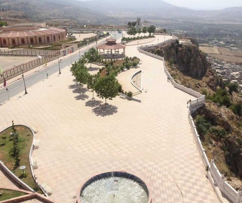 Paved viewing terrace on the Lalla Setti plateau above Tlemcen