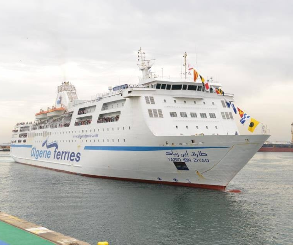 Algérie Ferries ship Tariq Ibn Ziyad arriving in port