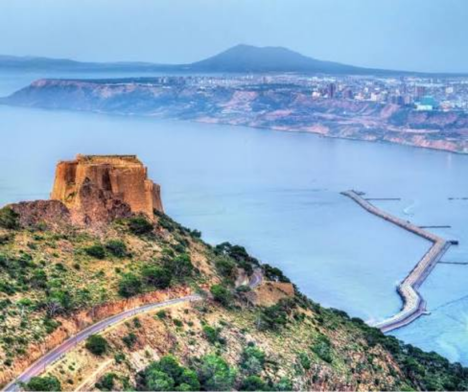 Santa Cruz fort on Mount Murdjadjo with the bay of Oran behind