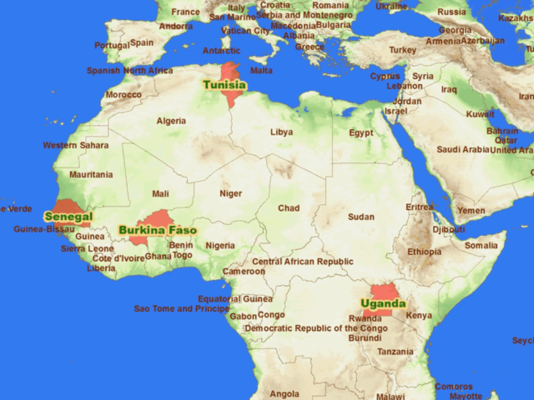 tunisia location facts