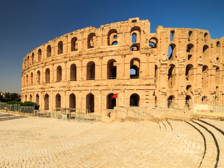 el jem tunisia view from the outside